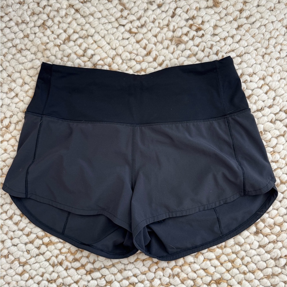 Lululemon Classic-Fit Split Black Short 3"